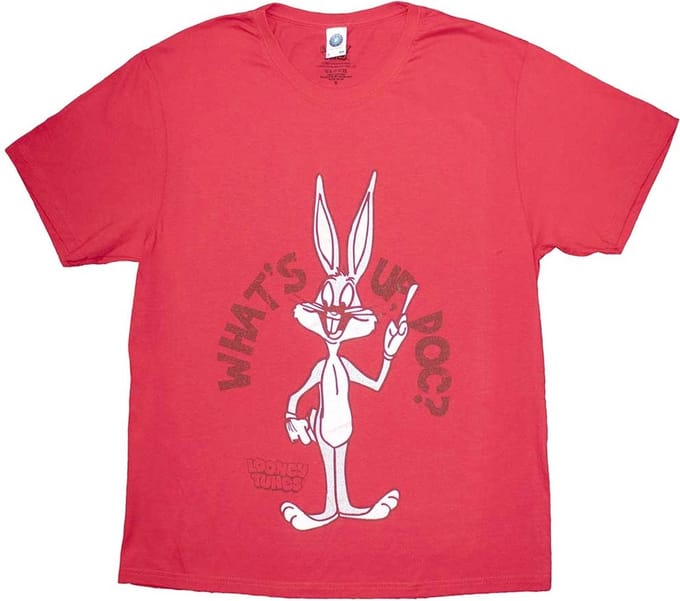 Looney Tunes - What's Up, Doc? Heren T-shirt - M - Rood
