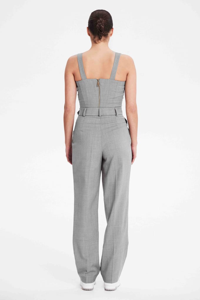 BENU lichtgrijze dames top
