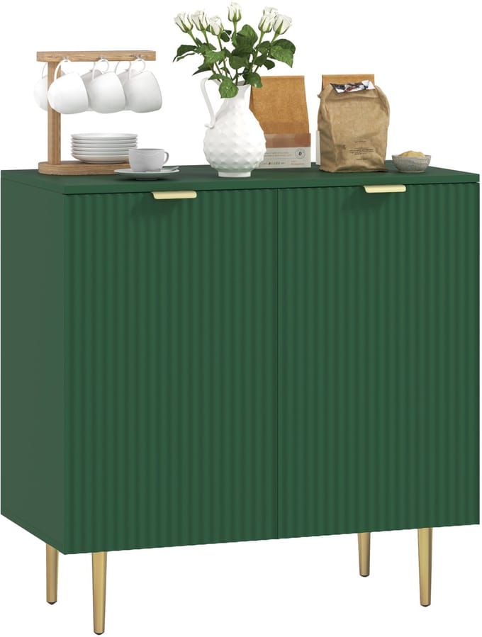 HOMCOM-Dressoir-MDF-80x40x80cm-Groen