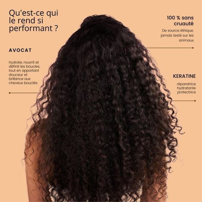 Rose Baie Shampoing Cheveux Bouclés x Huile D'Avocat