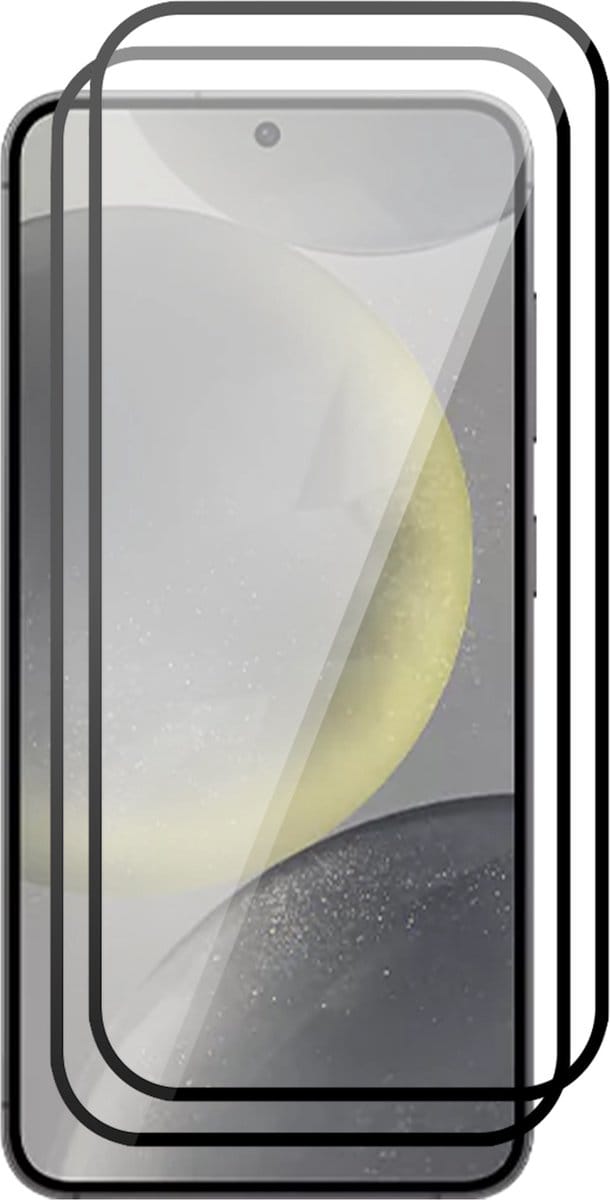 Screenprotector geschikt voor Samsung Galaxy S24 - 2x Volledig Dekkend Glas Screen Protector