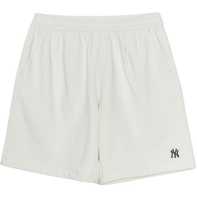 MLB Basique New York Yankees Mode Simple Confortable Ample Polyvalent Cinq Points Short Décontracté Shorts Unisexe Ivoire 3ASPB1253-50IVS S white