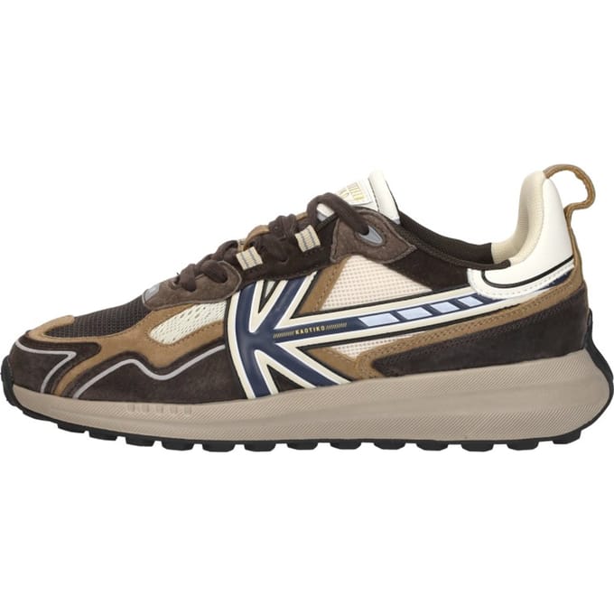 KAOTIKO Vancouver Tech Sneakers Heren - Leren Sneaker - Bruin - Maat 46