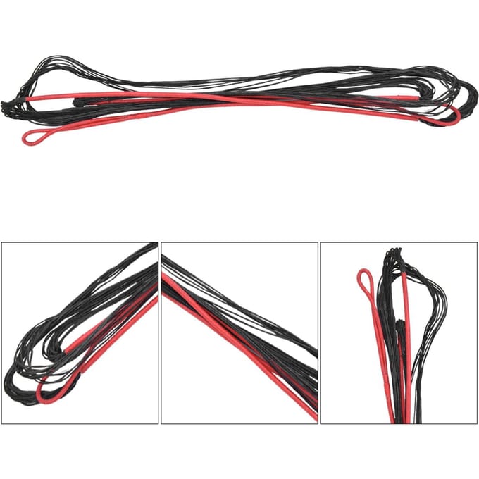 Équipement universel de tir à l'arc en Nylon, fournitures de corde d'arc pour la chasse à l'arc classique et à l'arc long 12 strands 62