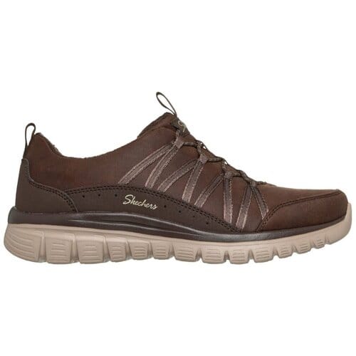 Skechers damessneaker donkerbruin Graceful Cozy Hug 100889/CHOC