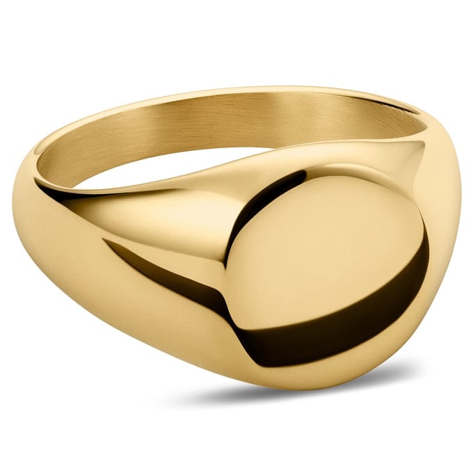 Goudkleurige Mason Ring