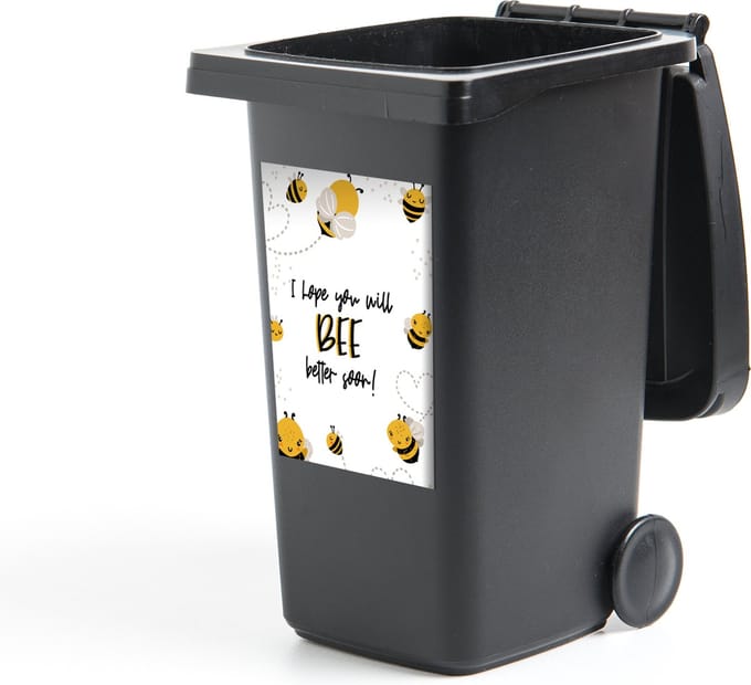 Container sticker Beterschap - Quotes - Dieren - Bee - 40x60 cm - Kliko sticker