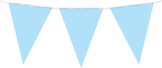 Paperdreams - Vlaggenlijn baby blauw - 10 meter