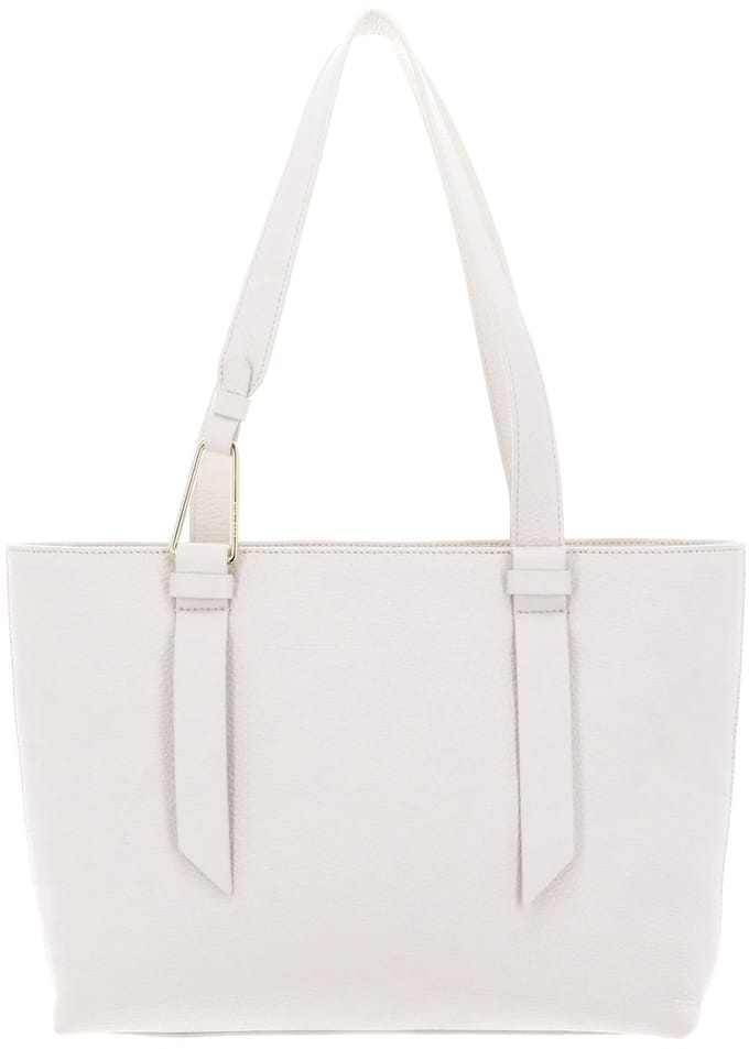 COCCINELLE Leren Schoudertas Malory Handbag Blanco Crème