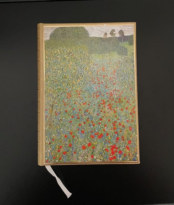 Hardcover Notitieboek 'Klaprozenveld' Gustav Klimt