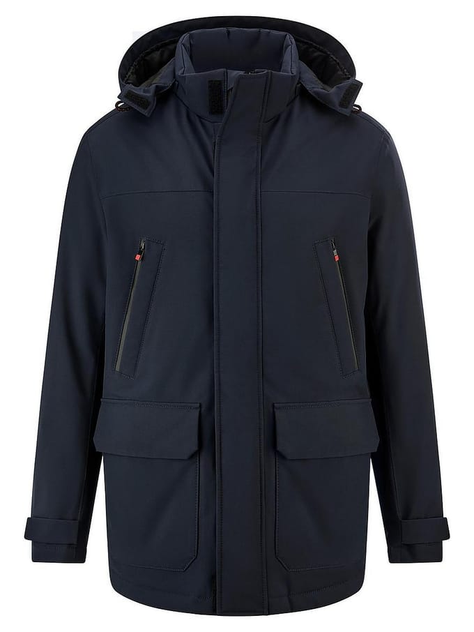 Functionele parka Van Peter Hahn blauw
