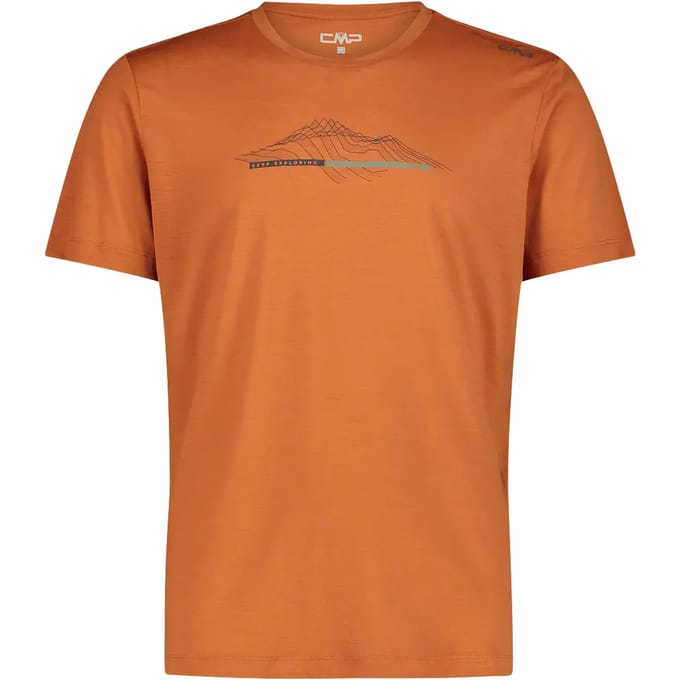 Rondehals T-shirt van merinowol CMP