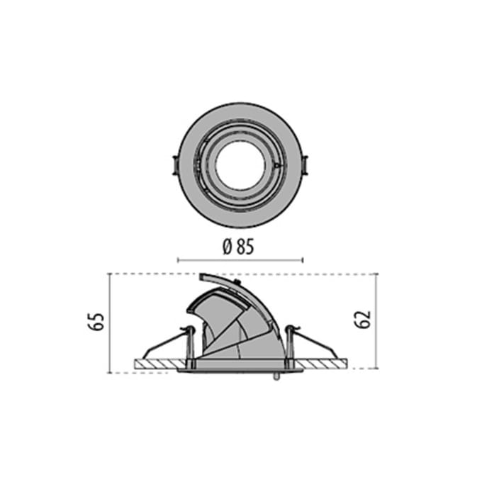 Performance in Lighting EB431 LED inbouwlamp Flood reflectorlamp wit uw