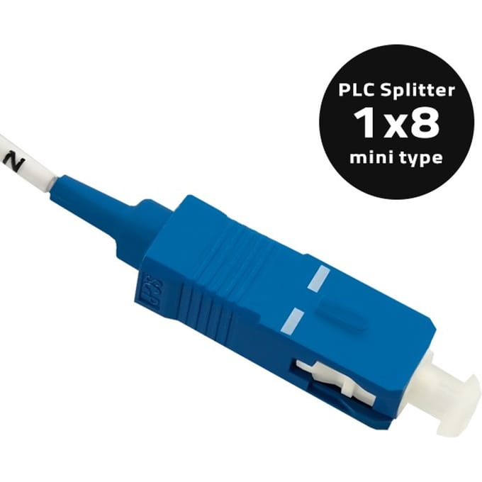Qoltec Splitter 1x8 |   SC/PC-SC/PC |   G.657A |   Singlemode |   0,9 mm