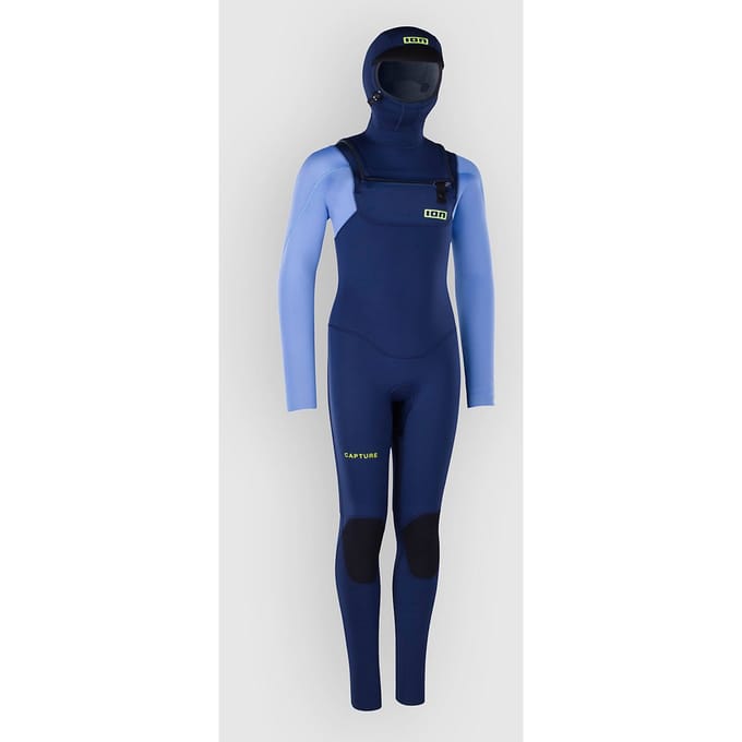 Ion Capture 6/5 Hood Front Zip Kids Wetsuit blauw
