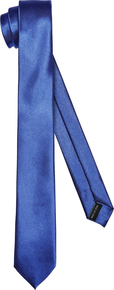 Ladeheid Smal Stropdas - Stropdassen voor heren - Lengte: 150 cm, Breedte: 5 cm - Donkerblauw - LA-EA-TMS-5