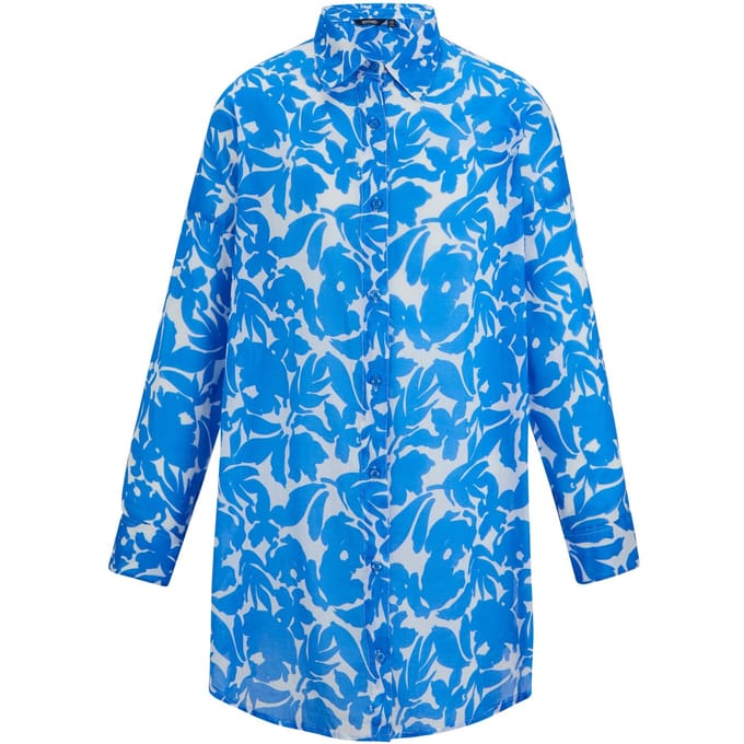 Regatta Dames Bloemen Shirt (Blauw)