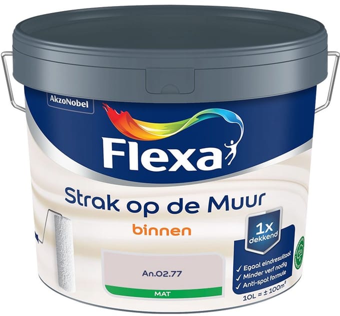 Flexa - Strak Op De Muur Binnen Mat - An.02.77 - Mengverf - 10 L