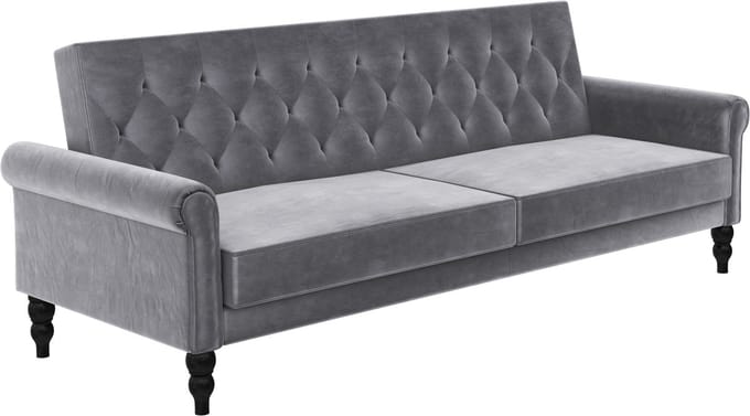 Tyne-Sofabed 3-zits Anthracite Velvet