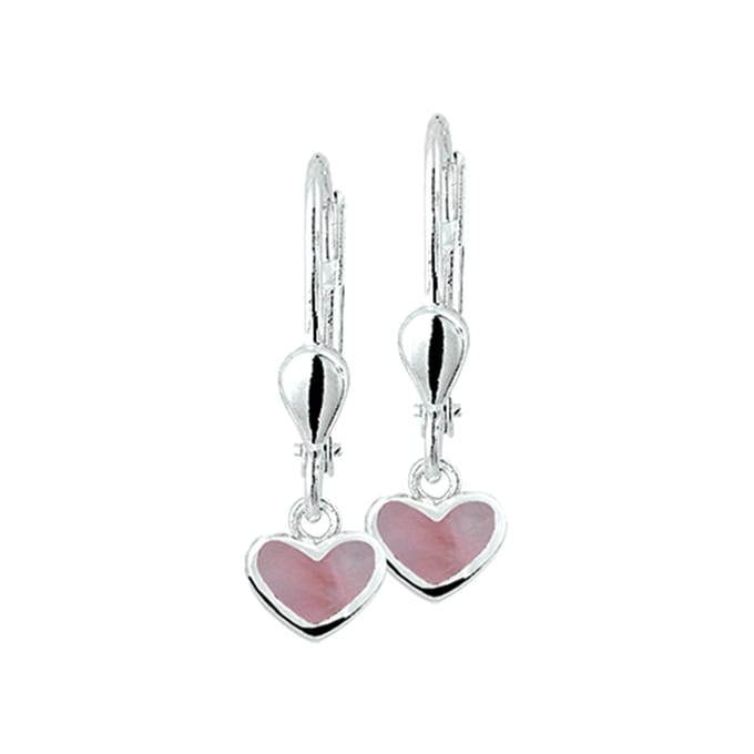 Yep! oorhangers hart brisur haak - Zilver