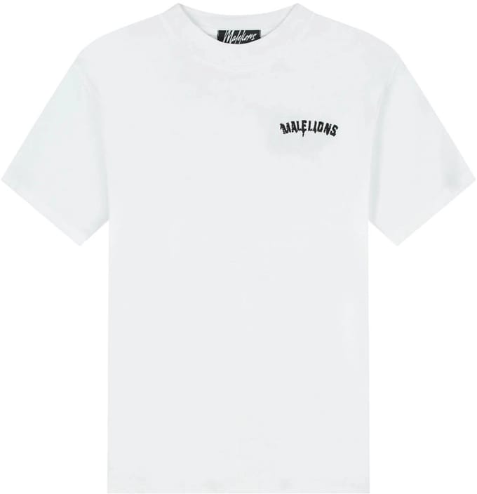 Malelions graffiti t-shirt in de kleur wit.