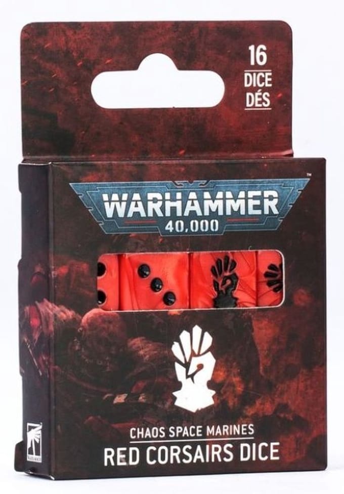 Warhammer 40K - Chaos Space Marines - Red Corsairs Dice (43-115)