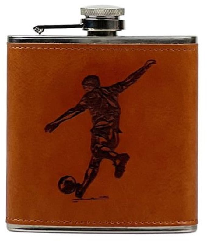 Heupfles Voetbal - Leer - Selbraehouse Scotland