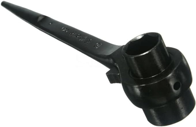 Professionele Tensioner voor Steigerbouw met Dubbele Steeksleutel 19x24mm - Robuuste Stalen Constructie en Efficiënte Spanning
