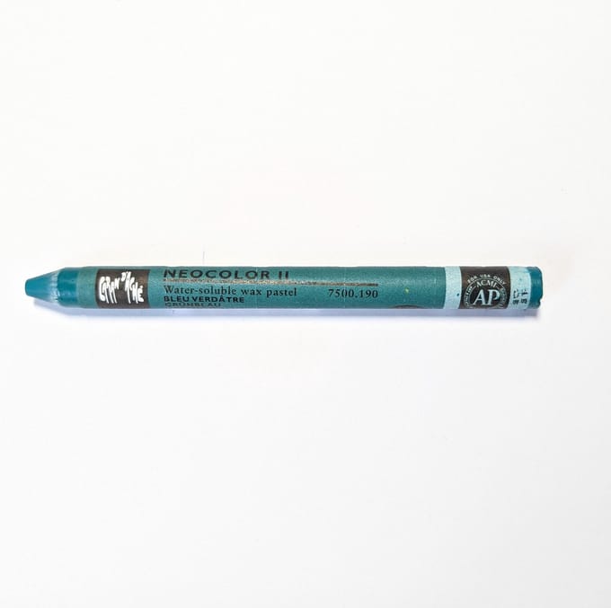 Caran d´Ache Neocolor II Aquarelkrijt | Groenblauw (190)