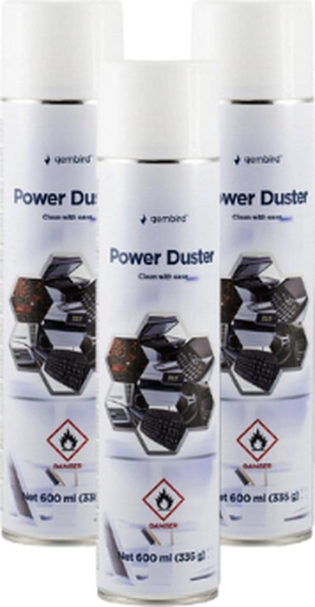 Gembird spuitbus met perslucht (set van 3 stuks à 600ml/stuk)