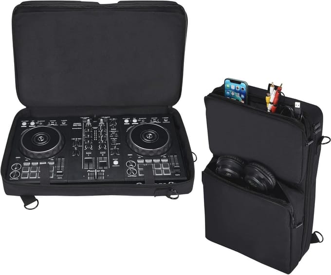 Draagtas voor DJ Controllers met Accessoires en Verstelbare Schouderriem