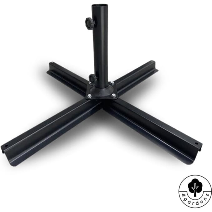 4gardenz Parasol Kruisvoet - voor parasol Verzwaringstegels - Zwart