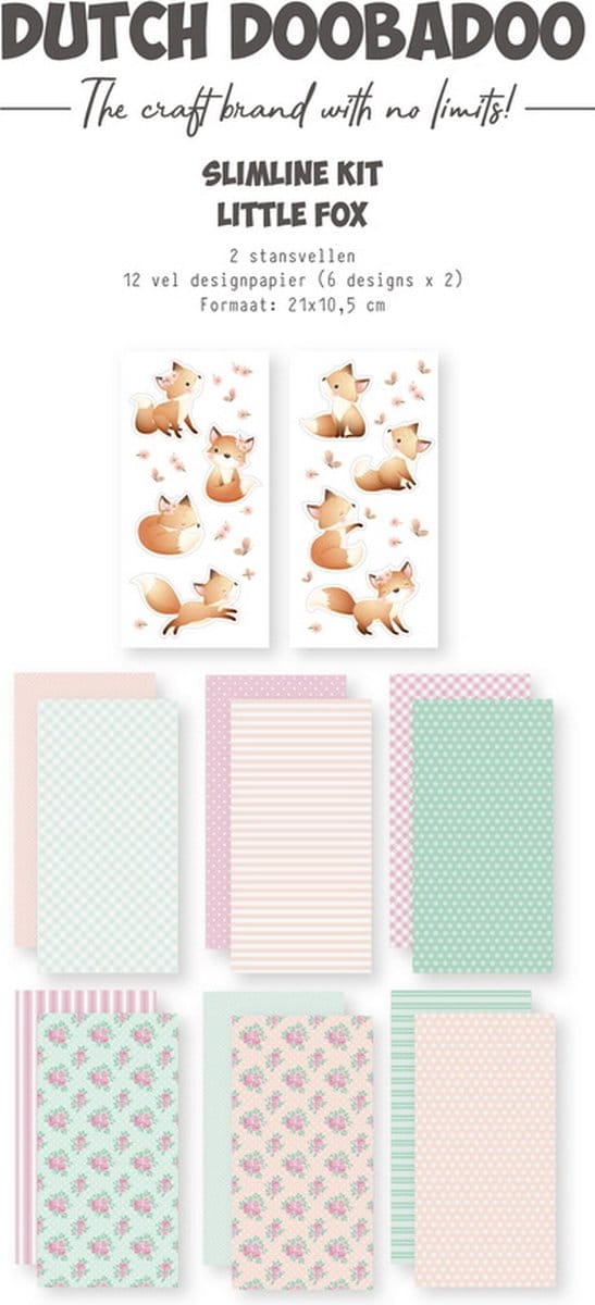 Dutch Doobadoo Crafty Kit Slimline Little Fox 473.005.054 (10-23)