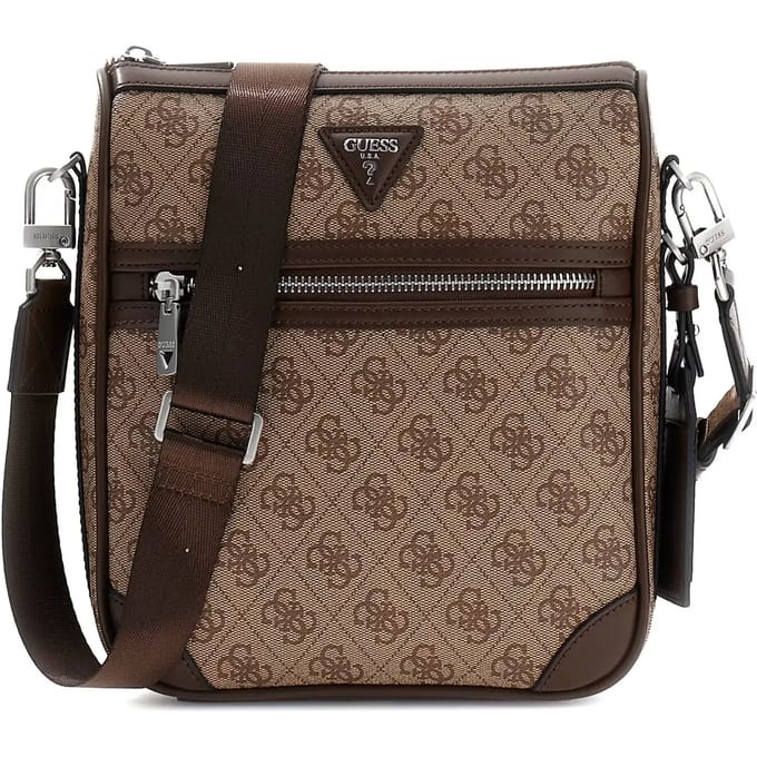 GUESS schoudertas Milano Crossbody 2 Berlin Grey A907 grijs
