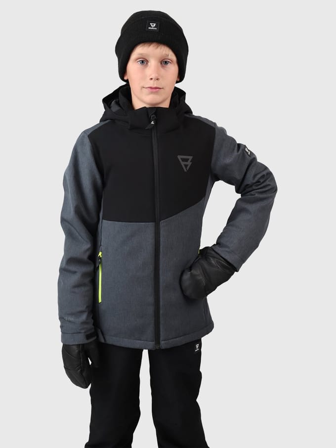 Brunotti Twinstroky Jongens Softshell Jas - Grijs -