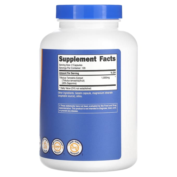 Nutricost, Tribulus, 1.500 mg, 240 capsules (750 mg per capsule)