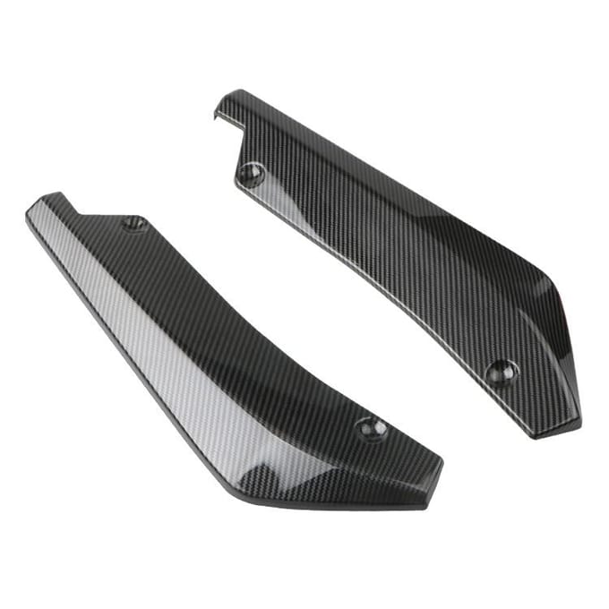 Bande de pare-chocs avant et arrière universelle pour voiture, séparateur de diffuseur, protection contre les rayures, ailes en Fiber de carbone, Extension de jupe latérale gray