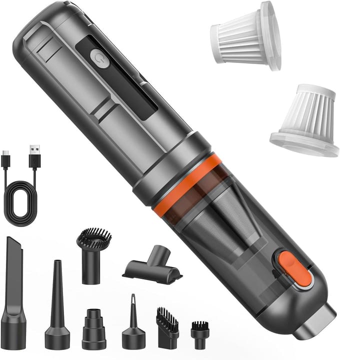 Autostofzuiger - Handstofzuiger - Auto Reinigen - 4-in-1 Functionaliteit - 100 Watt - Zwart