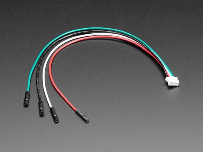 JST PH 2mm 4-Pin naar Female Socket Kabel 200 mm voor STEMMA Adafruit 3950