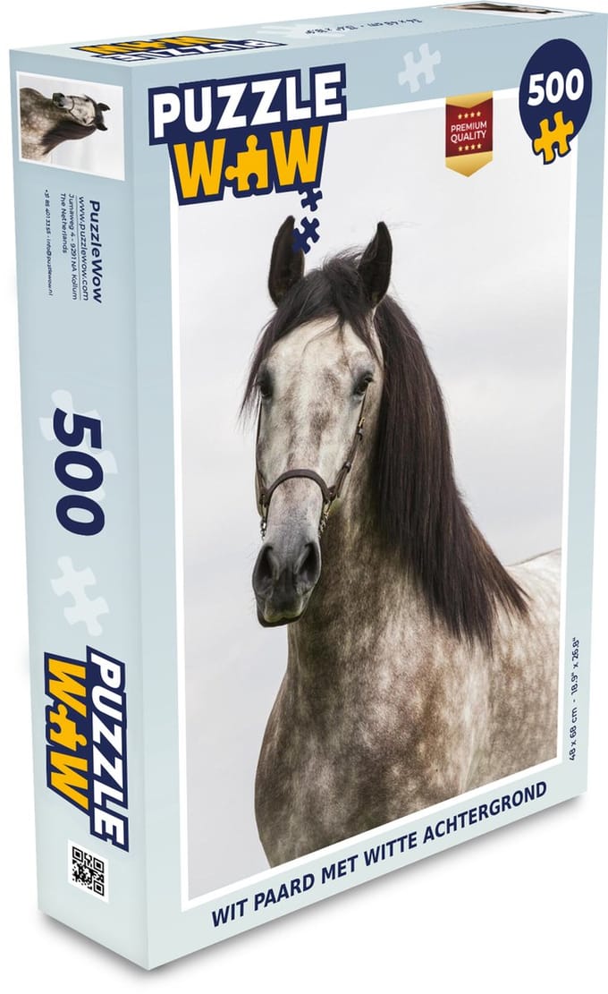 Puzzel Paard - Andalusiër - Halster - Schimmel - Legpuzzel - Puzzel 500 stukjes