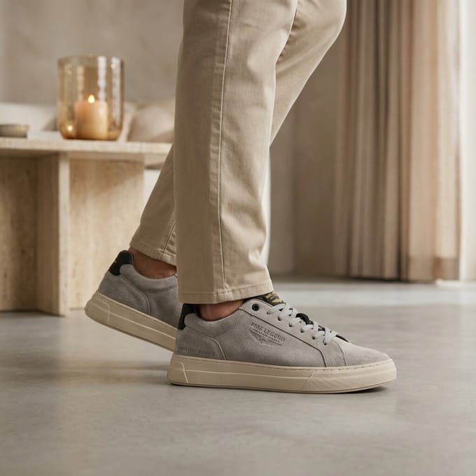PME Legend PME Clevis Sneakers grijs Suède
