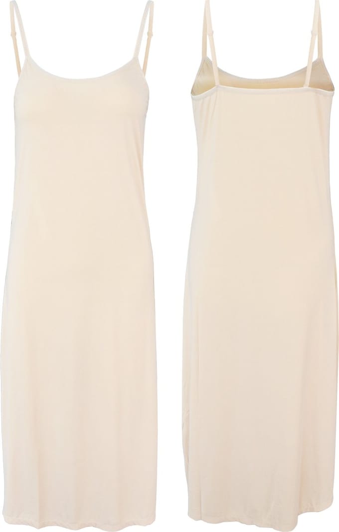 Onderjurk - Beige - Maat S/M - Lang (Lengte 112CM)
