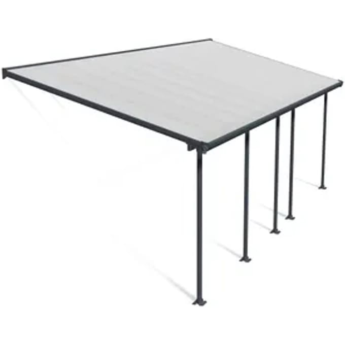 Palram | Canopia - Terrasoverkapping Feria - Donkergrijs - 3x7.3m