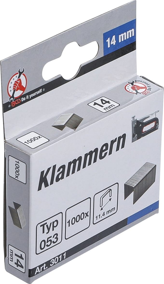 BGS Hechtnieten type 53 14 x 11,4 mm 1000 stuks