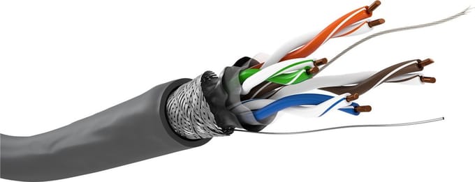 Wentronic 15015 - Netwerkkabel - Zonder connector - 100 m - Grijs