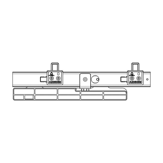 AEG geleidingsrail, set, links, L=250mm 140200009029