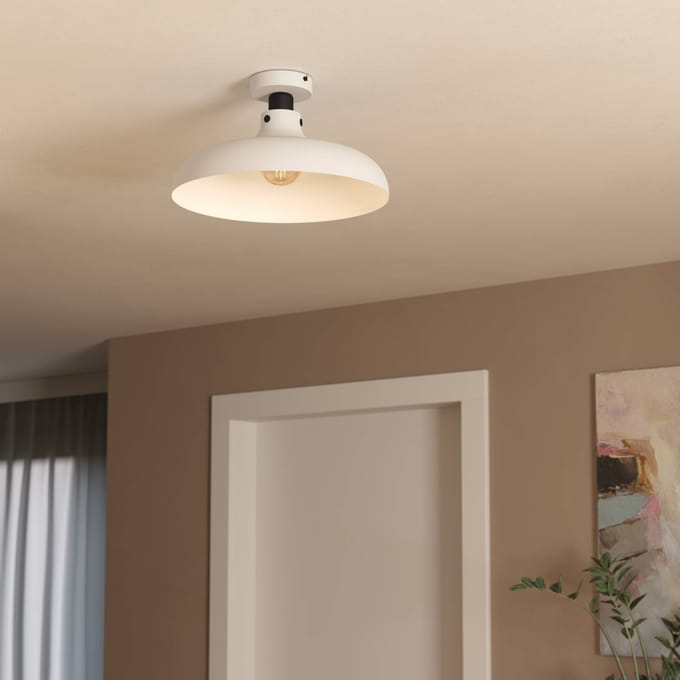 EGLO Matlock Plafondlamp - E27 - Ø 38 cm - Grijs|Zwart - Staal