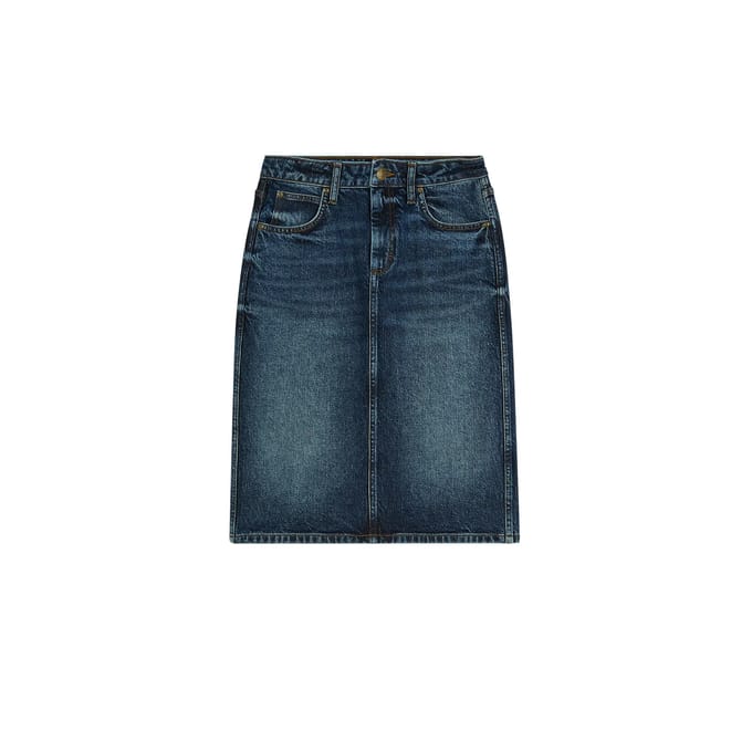Dames midi denim rok Lee