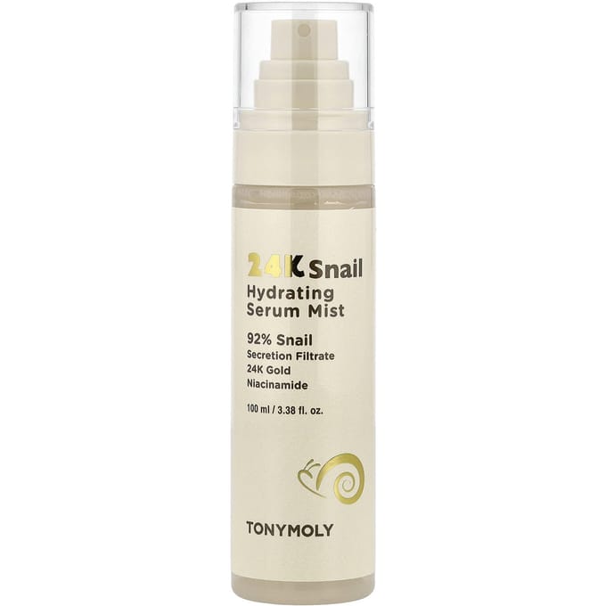 TonyMoly, 24K Snail Hydraterende Serum Mist, 100ml (3,38 fl oz) white