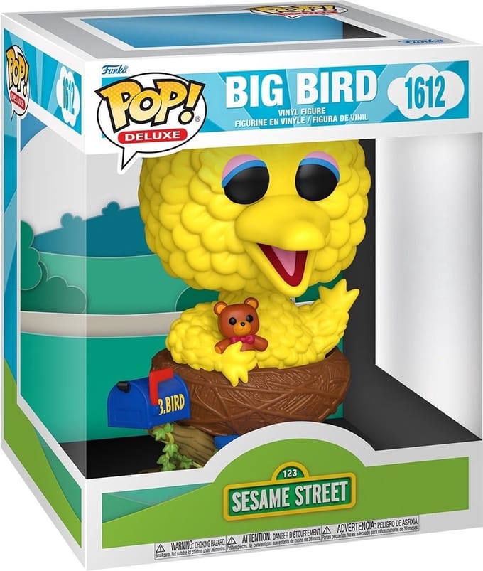 Beeldje Funko Sesame Street POP! Deluxe Big Bird in Nest